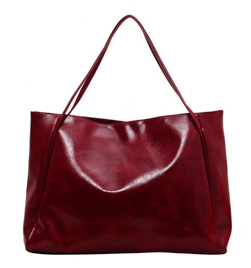 Bolso de hombro de cuero